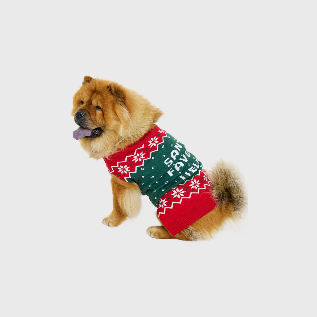 Santas favorite Hunde-Weihnachtspullover